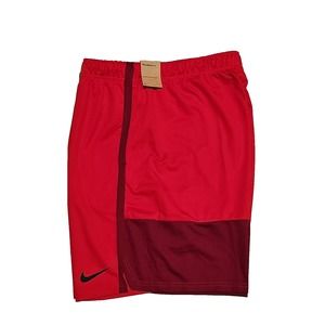 Nike Mens Size 4XL Red Dri-FIT Knit Training Hybrid Shorts DM5944-657 XXXXL NEW